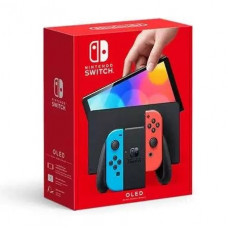 Игровая приставка Nintendo Switch OLED 64 ГБ, неоновый синий/неоновый красный
