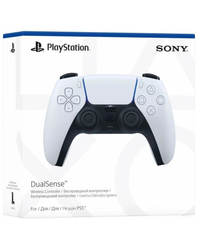 Геймпад беспроводной PlayStation DualSense белый (cfi-zct1w)